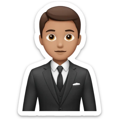 a liittle tired and frustrated entepreneur (only his face). with suit and only a little bit emotional face. young entepreneurs with various suits, but in classic colours. various hair. one person per one emoji. give me a few options. not so tired, more like normal face. not too irritated. sticker