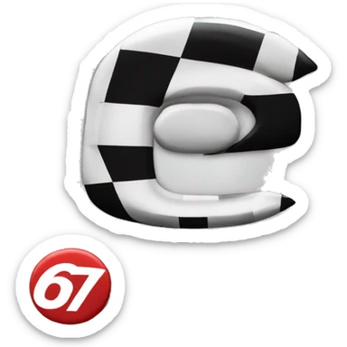 racecar number 66 sticker