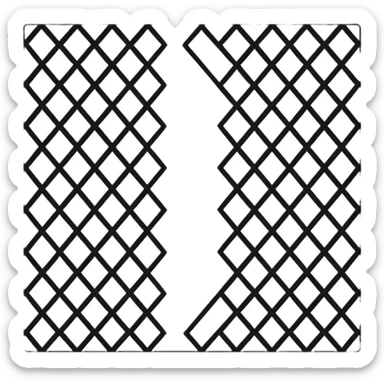 Grid sticker