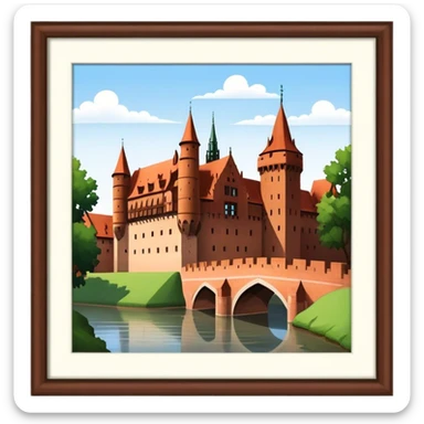 Cinematic Realistic Malbork Castle  Emoji sticker