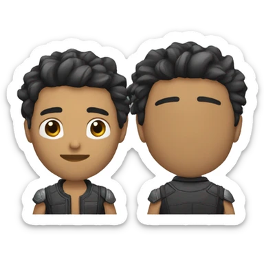Persona hombre poco cabello morena fuerte sticker