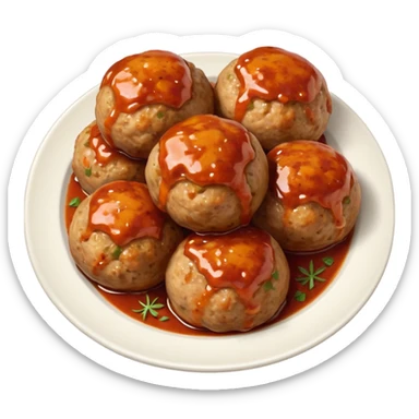 Polpette di tacchino al forno sticker