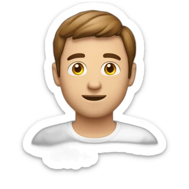 homme-blanc-brun-lunettesrondes-adulte sticker