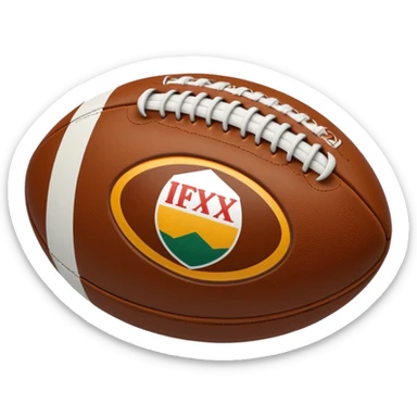 Rugby ball sticker