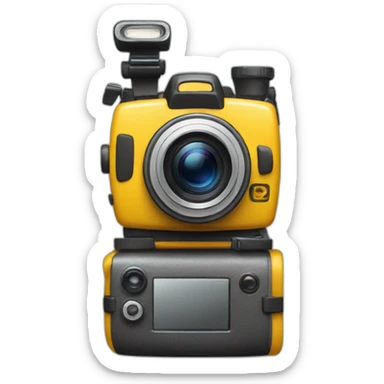 camara fotografica sticker
