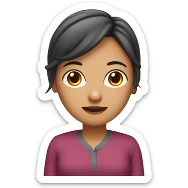 female in her 40s of Chinese descent sticker