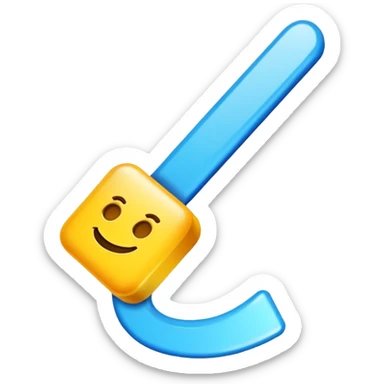 Make the emoji of roblox verify blue tick in rectangle sticker
