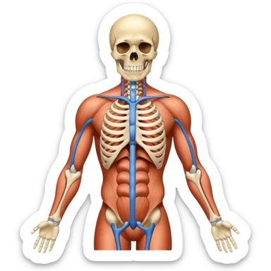 imagenes del aparato locomotor sticker