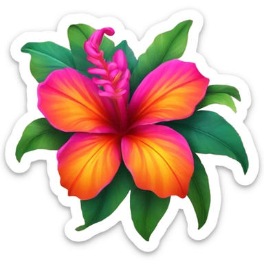 Really pretty tropical flower sticker