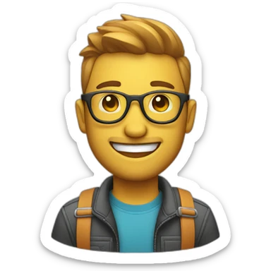 happy product designer sticker