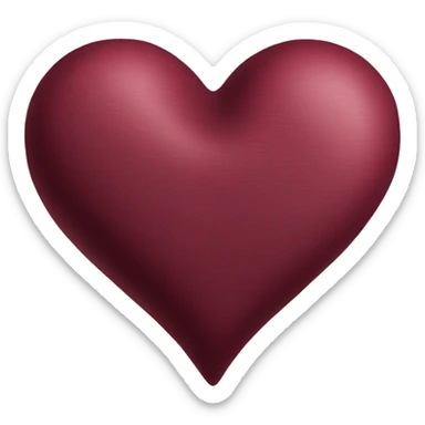 Bordo heart sticker