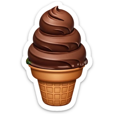 Choclate ice cream sticker