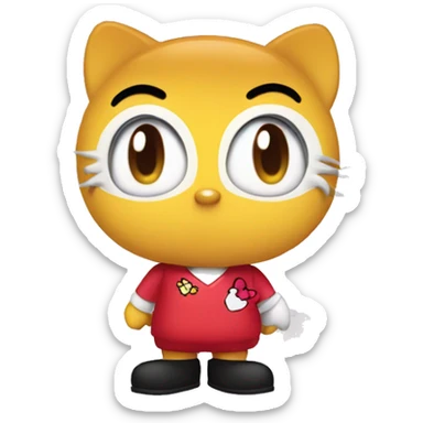 Piolin and hello kitty sticker