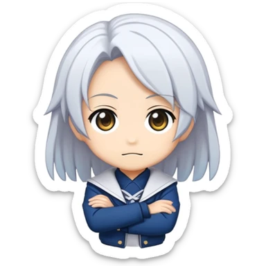 obra maestra,estilo anime,chibi,logo ilustracion sticker