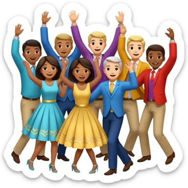 I want an emoji with people making a “horă” sticker