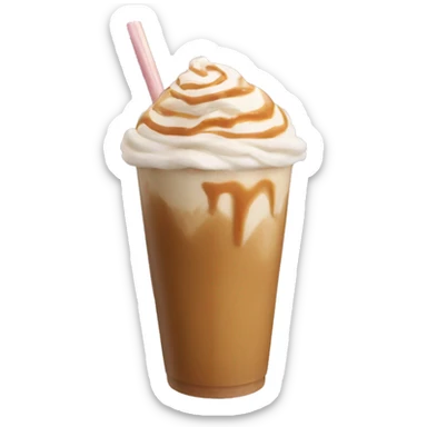 Caramel frappe sticker