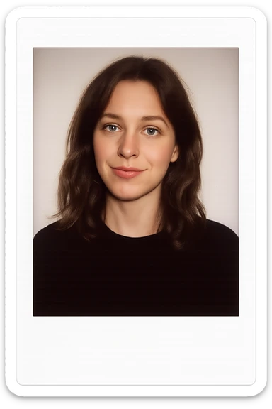 foto polaroid di una donna sticker