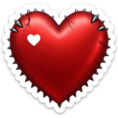 punk heart sticker