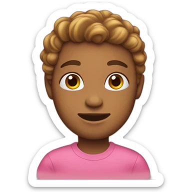 pink t-shirt sticker