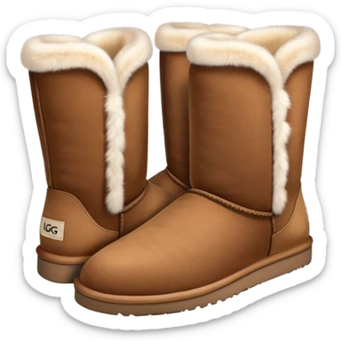 Uggs with fur sticker