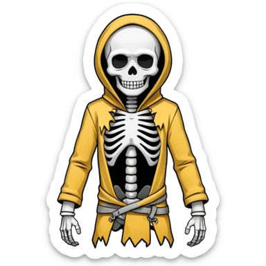 make a graffiti sticker that says STRAIGHT PSYCHO with a skeleton in a straight jacket sticker