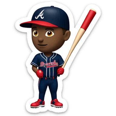 Atlanta Braves baseball sticker