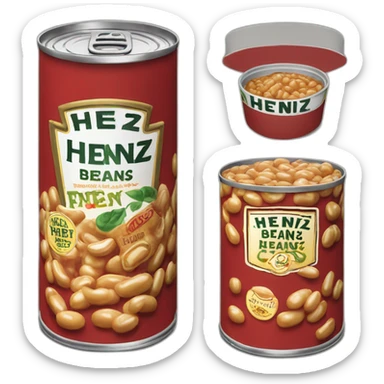 can of heinz baked beans sticker
