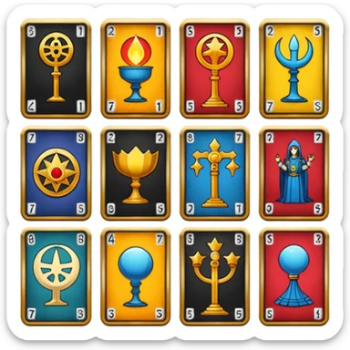 tarot icon pack with streetart illustration sticker