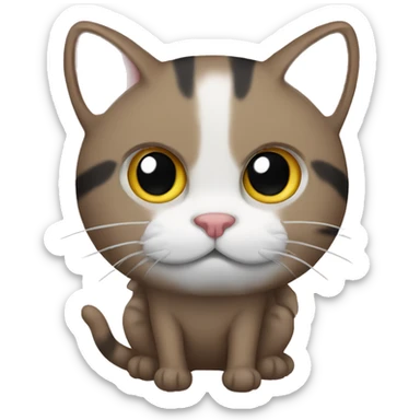 Cat make poop sticker