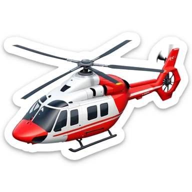 Rescue Helicopter - Airbus H145 (Model Year: 2021) (Iconic colour: Red with white) sticker
