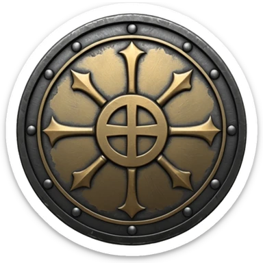 Minimal emoji, gothic metal coin made of black steel, engraved number FORTUNA at the center, ancient industrial aesthetic, worn metal texture, no glow, no neon, flat emoji design, centered, transparent background sticker