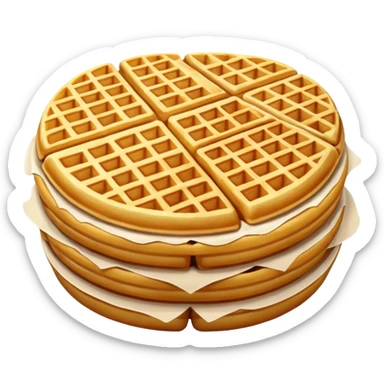Waffle fries sticker
