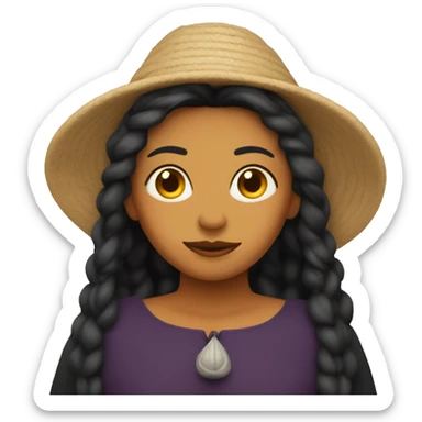  una bruja simpatica y bonita  sticker