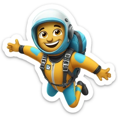 Greg skydiving  sticker