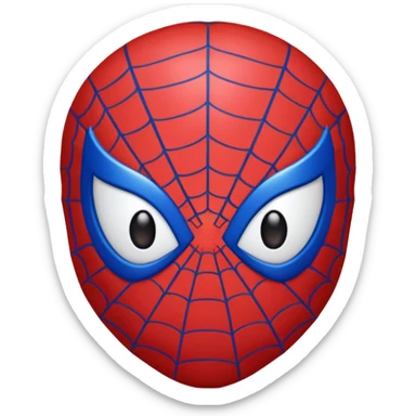 Spiderman emoji sticker