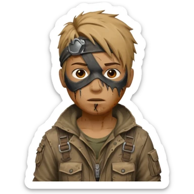 Video game post apocalyptic raider lifelike jumpsuit sticker