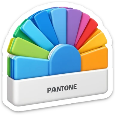 3D pantone colour spread sticker