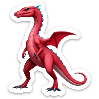 Badass cool salamence-salazzle-hybrid, full body sticker