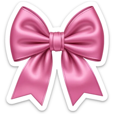 Pink Bow hair accessories  sticker