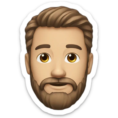 Nate Clark peppered hair Ohio full stack engineer senior with Beard sticker