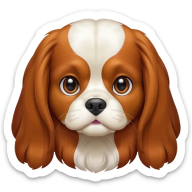 Cavalier king charles tricolore sticker