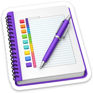 Mood tracking journal sticker