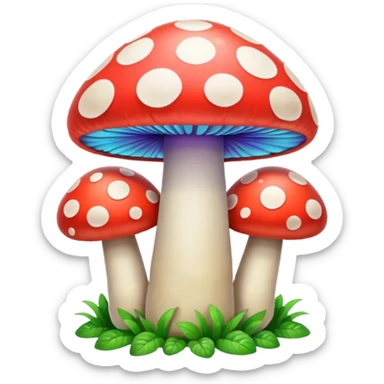  psychedelic party mushroom  sticker