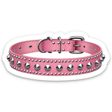cat collar pink coloured without cat sticker