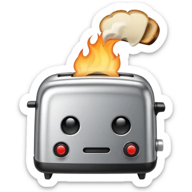 An Angry Toaster sticker
