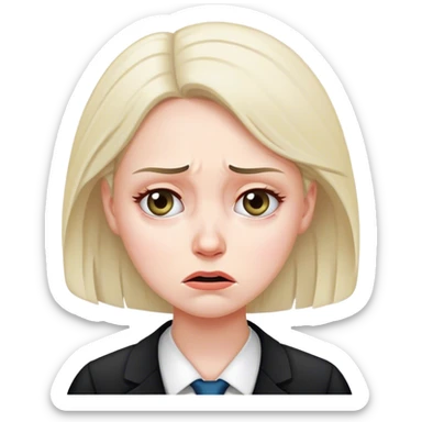 Woman Lawyer having a mental breakdown  sticker