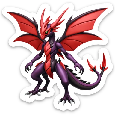 Shiny Oily Glossy Smooth Soft Yveltal-Scyther-Darkrai-Genesect-Lunala-Vikavolt-fusion sticker
