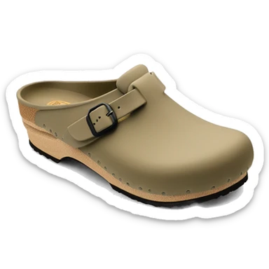 Birken stock Boston clog khaki beige color sticker