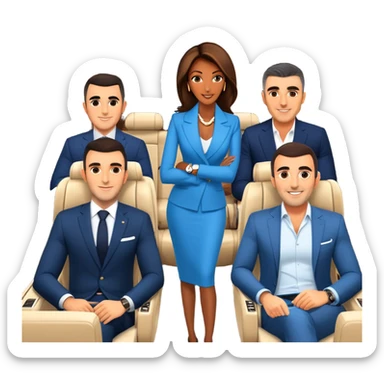 Branden Condy entrepreneur internet celebrity iman gadzhi alex hormozi Patrick bet david garyvee grant cardone on a jet celebrating WHOP ownership  sticker