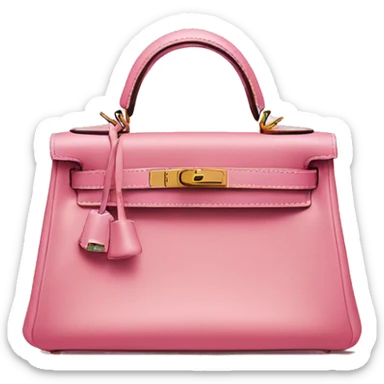 hermes mini kelly pink  sticker